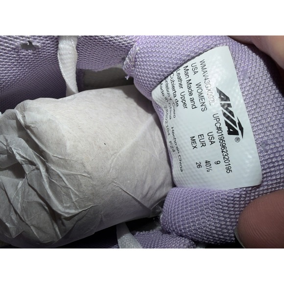 AVIA Women's Athletic Sneakers Gray Purple White Size 9 Comfort Walking Shoes - Picture 3 of 6